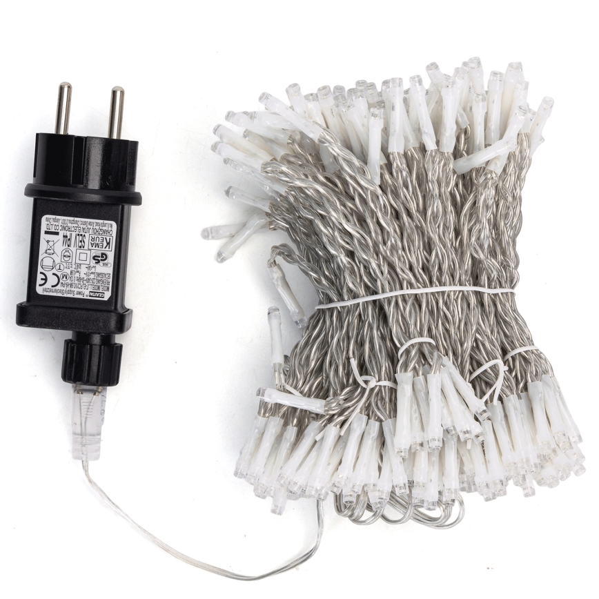 Aigostar - LED Venkovní vánoční řetěz 288xLED/8 funkcí 1,5x1,8m IP44 studená bílá