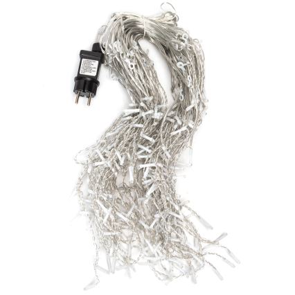 Aigostar - LED Venkovní vánoční řetěz 300xLED/6W/230V/8 funkcí 15x0,4m IP44 studená bílá