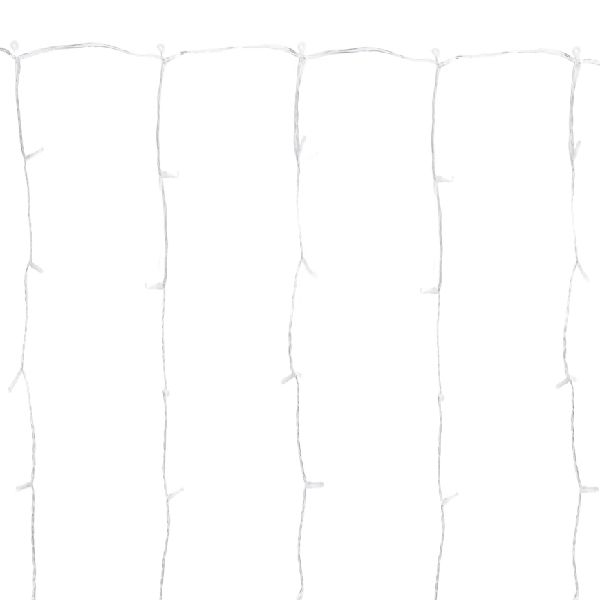 Aigostar - LED Venkovní vánoční řetěz 300xLED/8 funkcí 3x1m IP44 studená bílá + dálkové ovládání