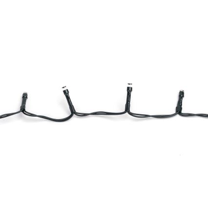 Aigostar - LED Venkovní vánoční řetěz 100xLED/8 funkcí 3xAA 5,3 m IP44 studená bílá