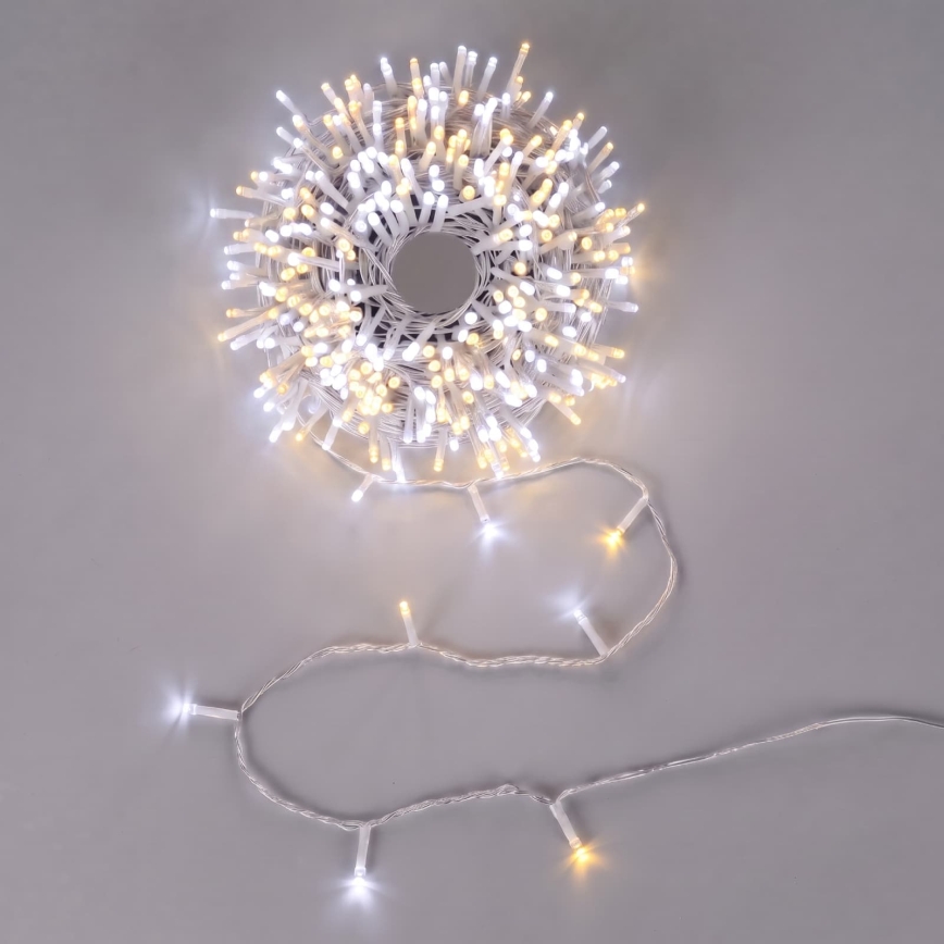 Aigostar - LED Venkovní vánoční řetěz 200xLED/8 funkcí 23m IP44 teplá bílá/studená bílá