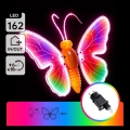 Aigostar - LED Venkovní dekorace 162xLED 42 cm IP44 motýl/multicolor