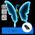 Aigostar - LED Venkovní dekorace 372xLED 60 cm IP44 motýl/modrá