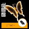 Aigostar - LED Venkovní dekorace 372xLED 60 cm IP44 motýl/teplá bílá