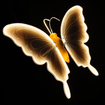 Aigostar - LED Venkovní dekorace 372xLED 60 cm IP44 motýl/teplá bílá