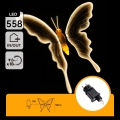 Aigostar - LED Venkovní dekorace 558xLED 90 cm IP44 motýl/teplá bílá