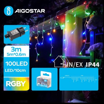 Aigostar - LED Venkovní  řetěz 100xLED/8 funkcí 8x0,6m IP44 multicolor