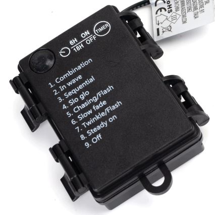 Aigostar -LED Venkovní  řetěz 150xLED/8 funkcí 3xAA 15,3m IP44 multicolor