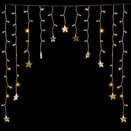 Aigostar - LED Venkovní  řetěz 168xLED/8 funkcí 3x1,5m IP44 teplá bílá hvězdy