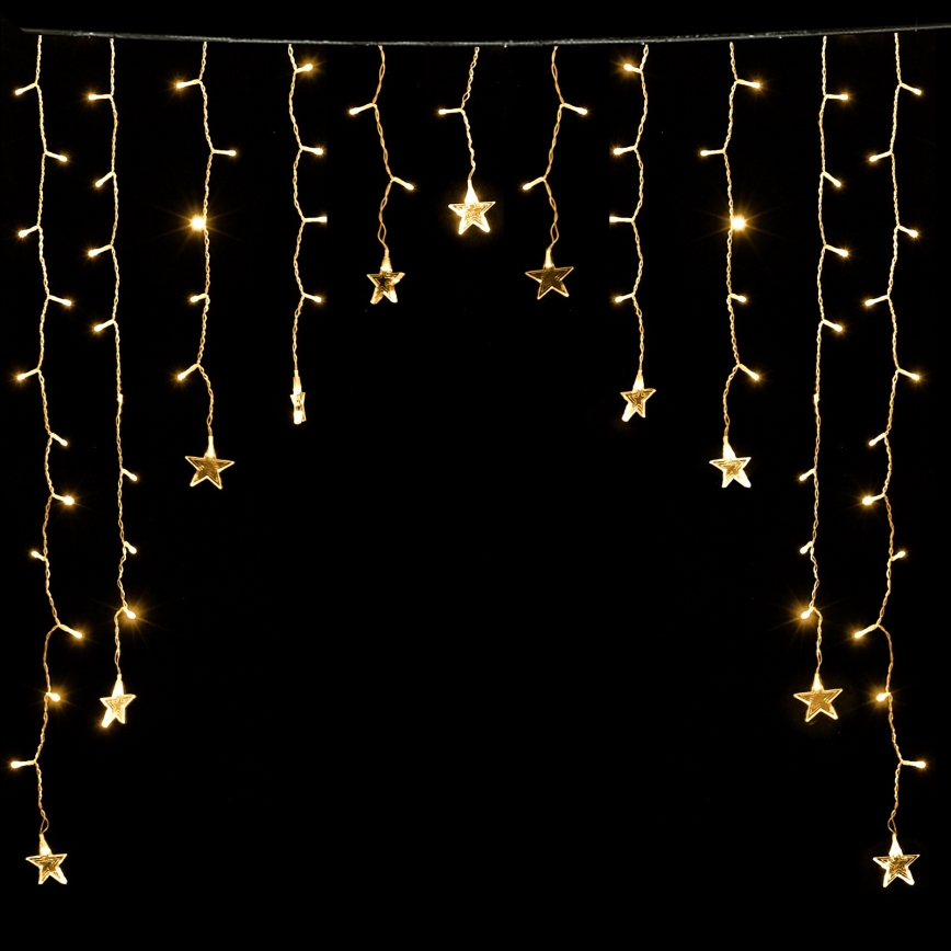 Aigostar - LED Venkovní  řetěz 168xLED/8 funkcí 3x1,5m IP44 teplá bílá hvězdy