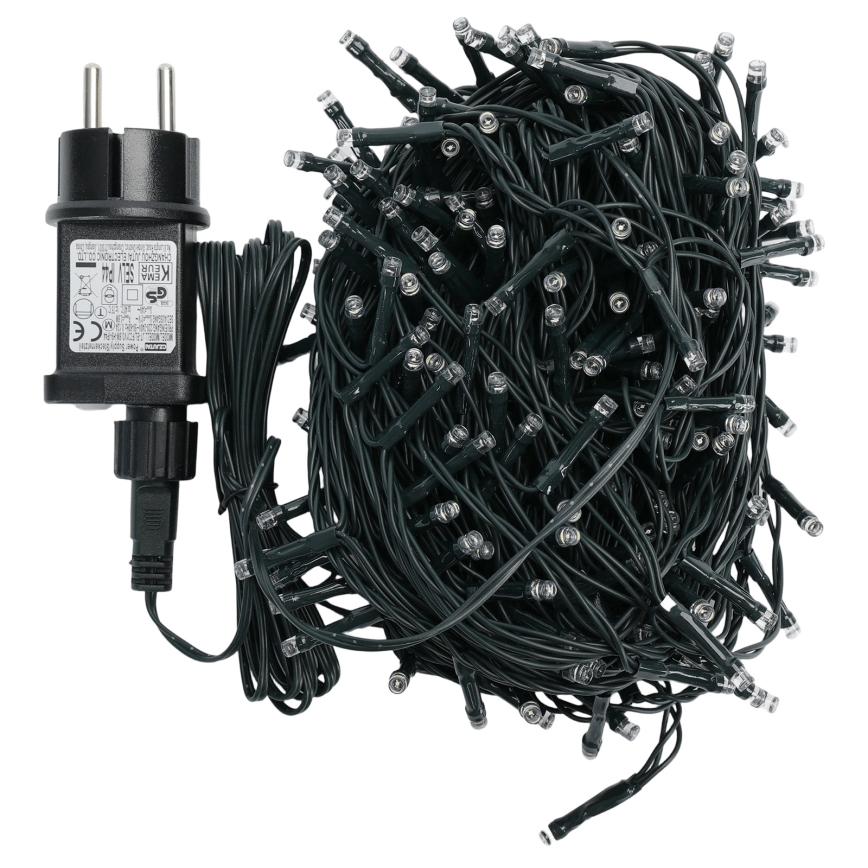 Aigostar - LED Venkovní  řetěz 200xLED/8 funkcí 20m IP44 studená bílá