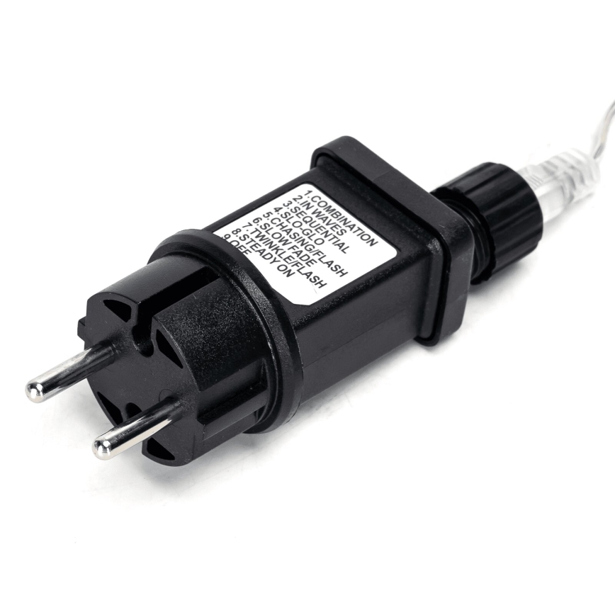 Aigostar - LED Venkovní  řetěz 200xLED/8 funkcí 23m IP44 studená bílá