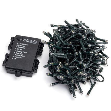 Aigostar -LED Venkovní  řetěz 200xLED/8 funkcí 3xAA 10,3m IP44 multicolor