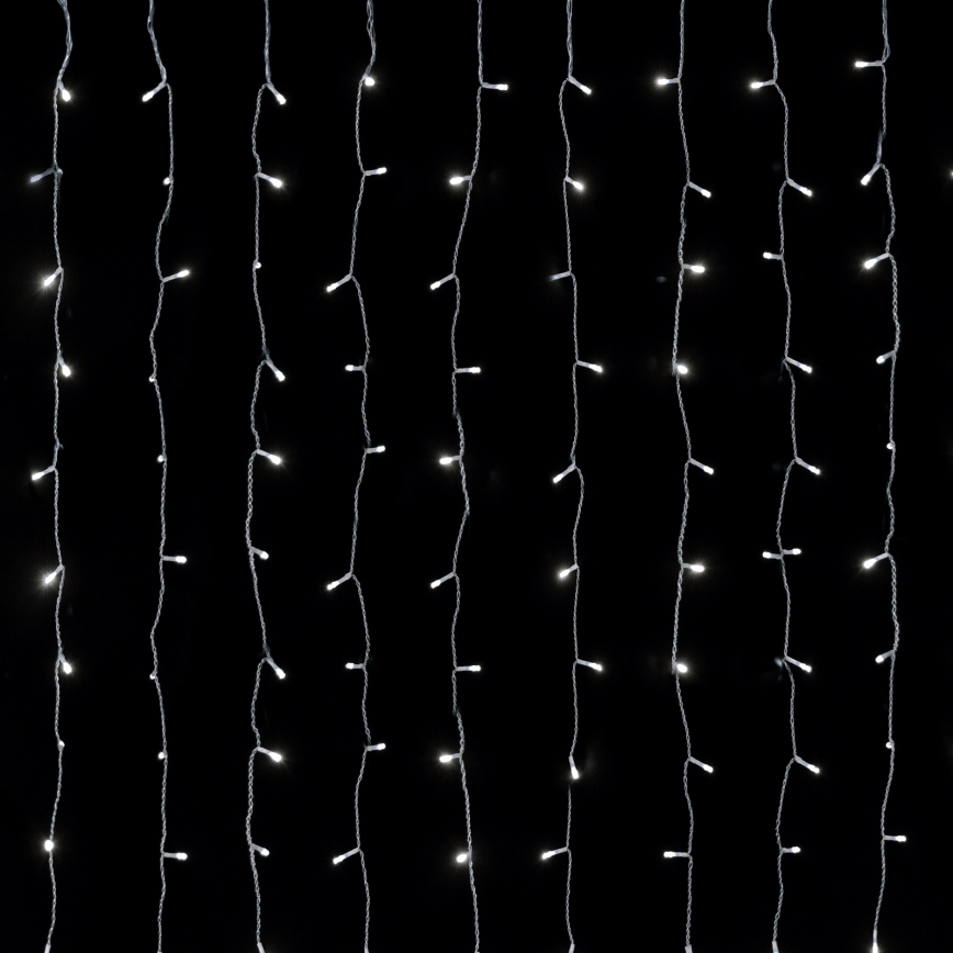 Aigostar - LED Venkovní  řetěz 558xLED 3x1,8m IP44 studená bílá