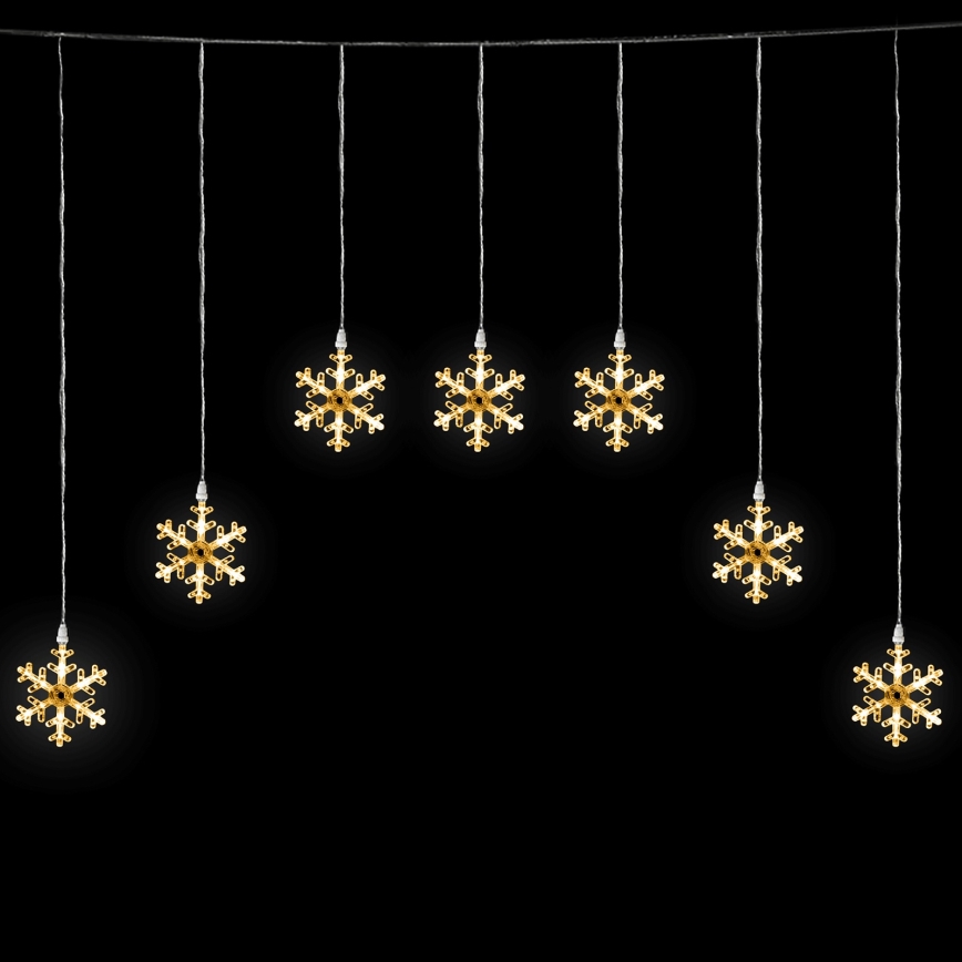 Aigostar - LED Venkovní  řetěz 84xLED/8 funkcí 1,2x1m IP44 teplá bílá vločky