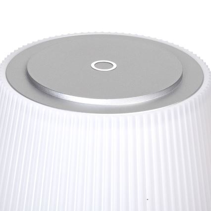 Aigostar - LED Venkovní stmívatelná nabíjecí stolní lampa LED/4W/5V 3600mAh bílá/matný chrom IP54