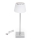 Aigostar - LED Venkovní stmívatelná nabíjecí stolní lampa LED/4W/5V 3600mAh bílá/matný chrom IP54