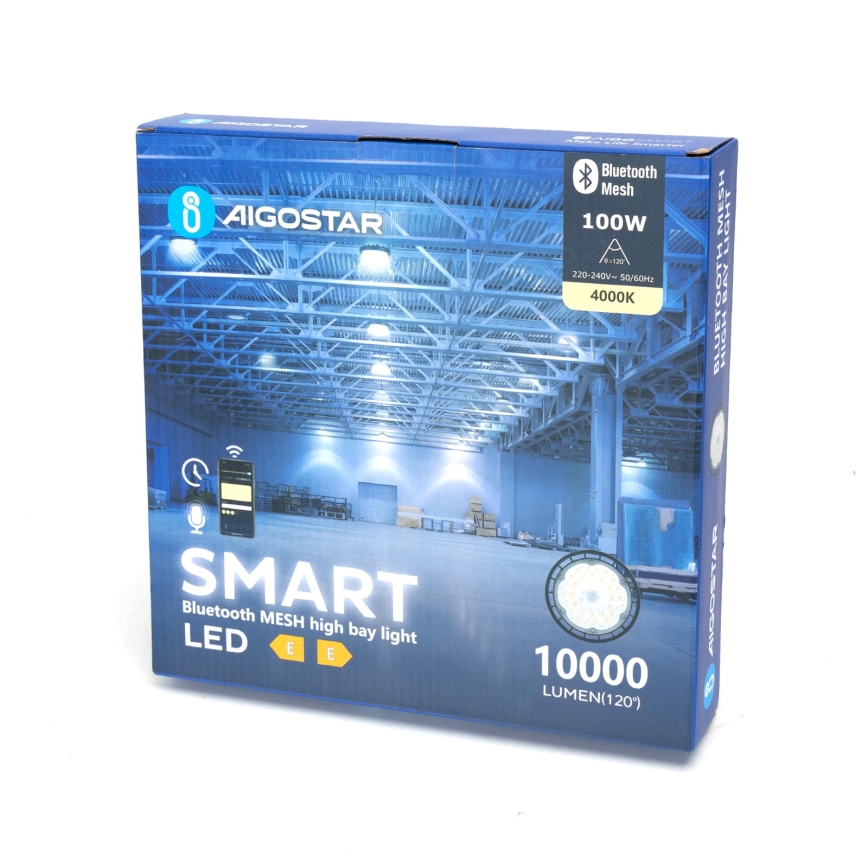 Aigostar - LED Průmyslové stmívatelné venkovní svítidlo MESH High Bay LED/100W/230V 4000K IP65