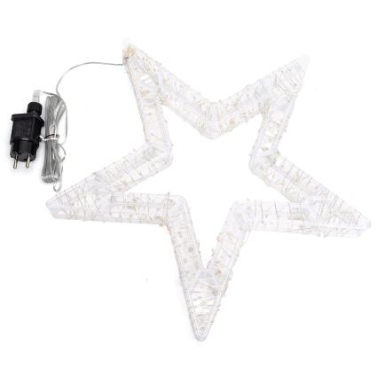 Aigostar - LED Venkovní vánoční dekorace 540xLED/6W/230V IP44 teplá bílá 45cm hvězda