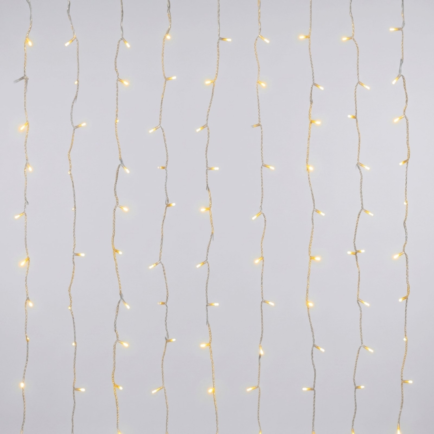 Aigostar - LED Venkovní vánoční řetěz 192xLED/8 funkcí 3xAA 4,5x1,2m IP44 teplá bílá