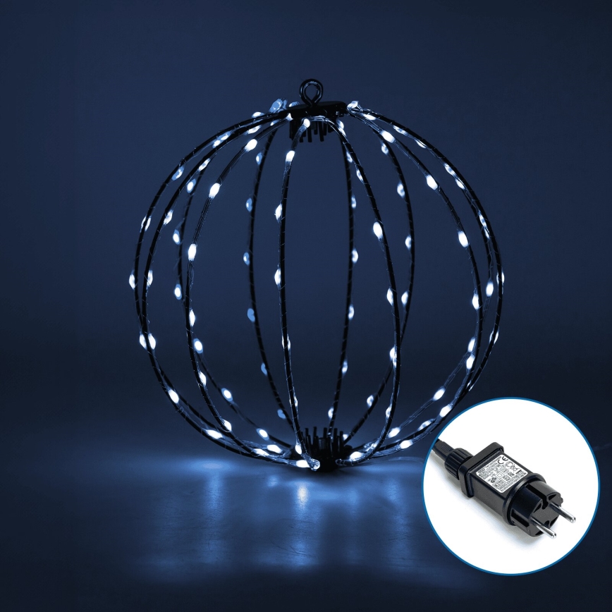 Aigostar - LED Venkovní vánoční dekorace 3,6W/230V koule 30cm IP44 studená bílá