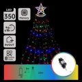 Aigostar - LED Venkovní vánoční dekorace 350xLED 3,5m IP44 multicolor