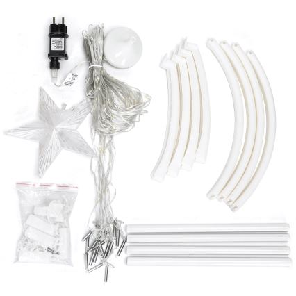 Aigostar - LED Venkovní vánoční dekorace LED/3,6W/230V 150 cm IP44 studená bílá