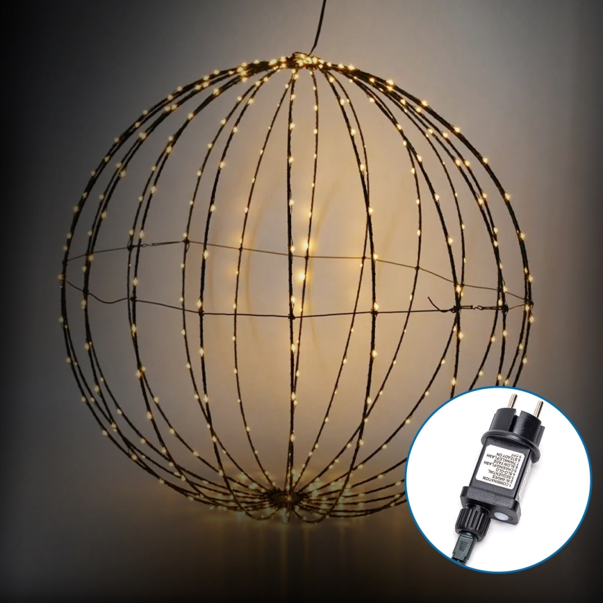 Aigostar - LED Venkovní vánoční dekorace LED/3,6W/230V koule 30cm IP44 teplá bílá