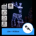 Aigostar - LED Venkovní vánoční dekorace LED/3,6W/31/230V 6500K 120 cm IP44 sob