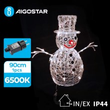Aigostar-LED Venkovní vánoční dekorace LED/3,6W/31/230V 6500K 90cm IP44 sněhulák