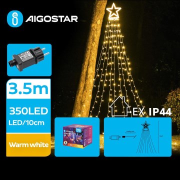 Aigostar - LED Venkovní vánoční dekorace LED/6W/230V 3,5m IP44 teplá bílá