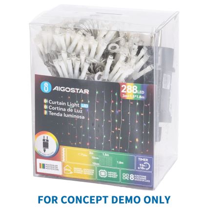 Aigostar - LED Venkovní vánoční řetěz 1000xLED/8 funkcí 103m IP44 multicolor