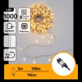 Aigostar - LED Venkovní vánoční řetěz 1000xLED/8 funkcí 103m IP44 teplá bílá