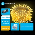 Aigostar - LED Venkovní vánoční řetěz 100xLED/8 funkcí 13m IP44 teplá bílá