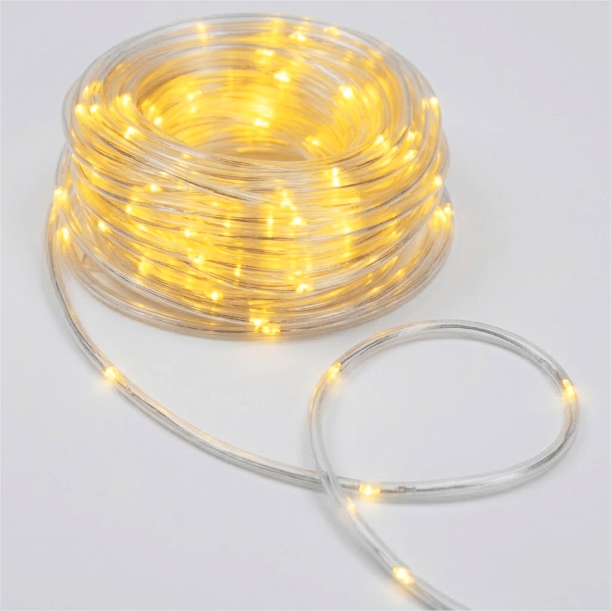 Aigostar - LED Venkovní vánoční řetěz 100xLED/8 funkcí 3xAA 10,3m IP44 teplá bílá