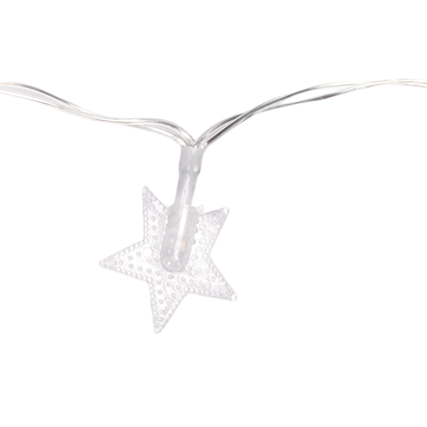 Aigostar - LED Venkovní vánoční řetěz 100xLED/8 funkcí 3xAA 10 m IP44 studená bílá