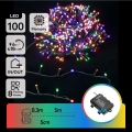 Aigostar - LED Venkovní vánoční řetěz 100xLED/8 funkcí 3xAA 5,3 m IP44 multicolor