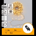 Aigostar - LED Venkovní vánoční řetěz 100xLED/8 funkcí 5,3m IP44 teplá bílá