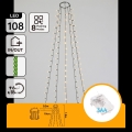Aigostar - LED Venkovní vánoční řetěz 108xLED/8 funkcí 3xAA 1,8m IP44 teplá bílá