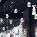 Aigostar - LED Venkovní vánoční řetěz 120xLED/8 funkcí 3x0,6m IP44 studená bílá + dálkové ovládání