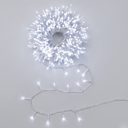 Aigostar - LED Venkovní vánoční řetěz 150xLED/8 funkcí 10,3m IP44 studená bílá