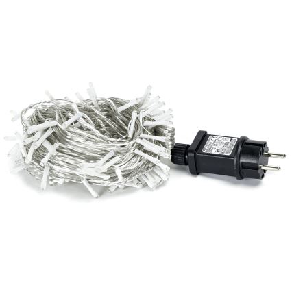 Aigostar - LED Venkovní vánoční řetěz 150xLED/8 funkcí 18m IP44 studená bílá