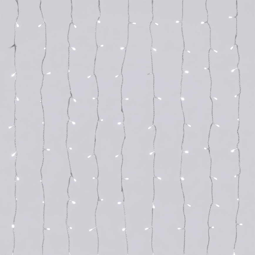 Aigostar - LED Venkovní vánoční řetěz 192xLED/8 funkcí 4,5x1,2m IP44 studená bílá