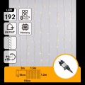 Aigostar - LED Venkovní vánoční řetěz 192xLED/8 funkcí 4,5x1,2m IP44 teplá bílá