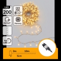 Aigostar - LED Venkovní vánoční řetěz 200xLED/8 funkcí 13m IP44 teplá bílá