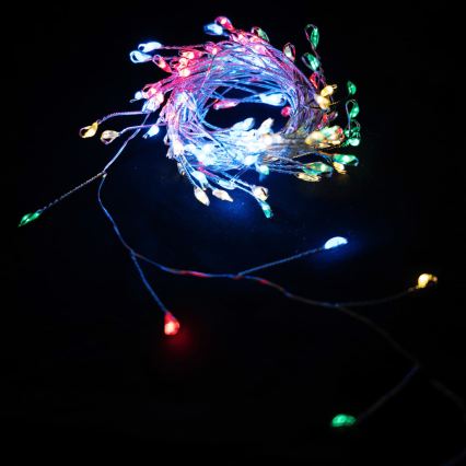 Aigostar - LED Venkovní vánoční řetěz 200xLED/8 funkcí 3xAA 6,3m IP44 multicolor