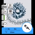 Aigostar - LED Venkovní vánoční řetěz 200xLED/8 funkcí 8m IP44 studená bílá