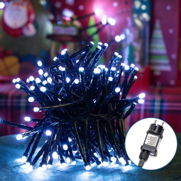 Aigostar - LED Venkovní vánoční řetěz 200xLED/8 funkcí 8m IP44 studená bílá