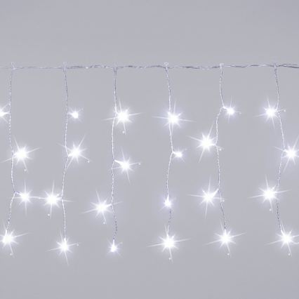 Aigostar - LED Venkovní vánoční řetěz 200xLED 8x0,4m IP44 studená bílá