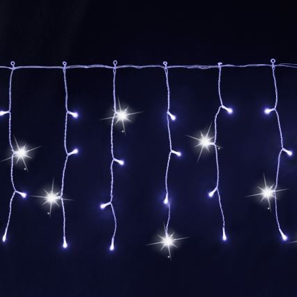 Aigostar - LED Venkovní vánoční řetěz 200xLED 8x0,4m IP44 studená bílá